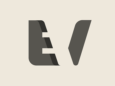 EV - simple logo mark