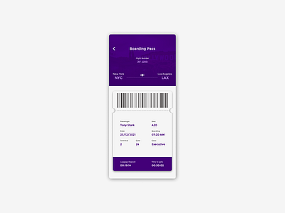 #DailyUI 024 - Boarding Pass app dailyui design flat graphic design minimal ui ux web website