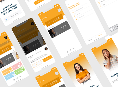 Burgo branding flat graphic design logo minimal mobile ui ux