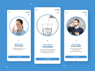 Drinking Water app design drink water drink water habbit drinking app design ui ui design uiux design user interface water drink app design