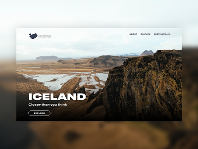 Iceland design typography ui web