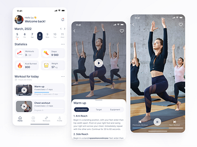 Workout App | Daily UI Challenge app app design application mobile app ui ui design