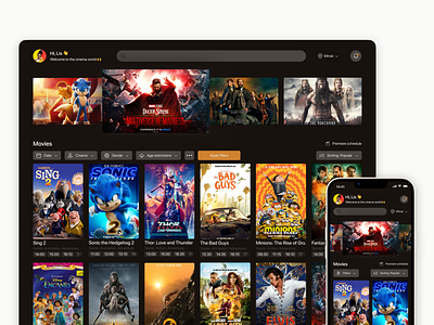 Movie Ticketing App app app design design figma mobile app movies ui ui design