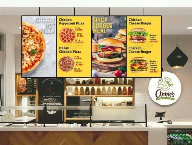 TV Menu | TV Screen Restaurant Menu Design UK | MenuMa Print tv screen restaurant menu