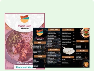 Plastic Menu Printing | Waterproof Menu Printing | MenuMa Print synthetic menu printing