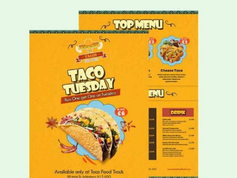 Best Leaflets & Flyer Printing Services Near Me MenuMa Print by