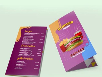 Roll Fold Leaflet Printing UK | MenuMa Print