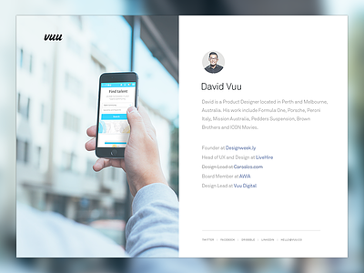 Website Redesign clean minimal portfolio profile redesign simple ui web website