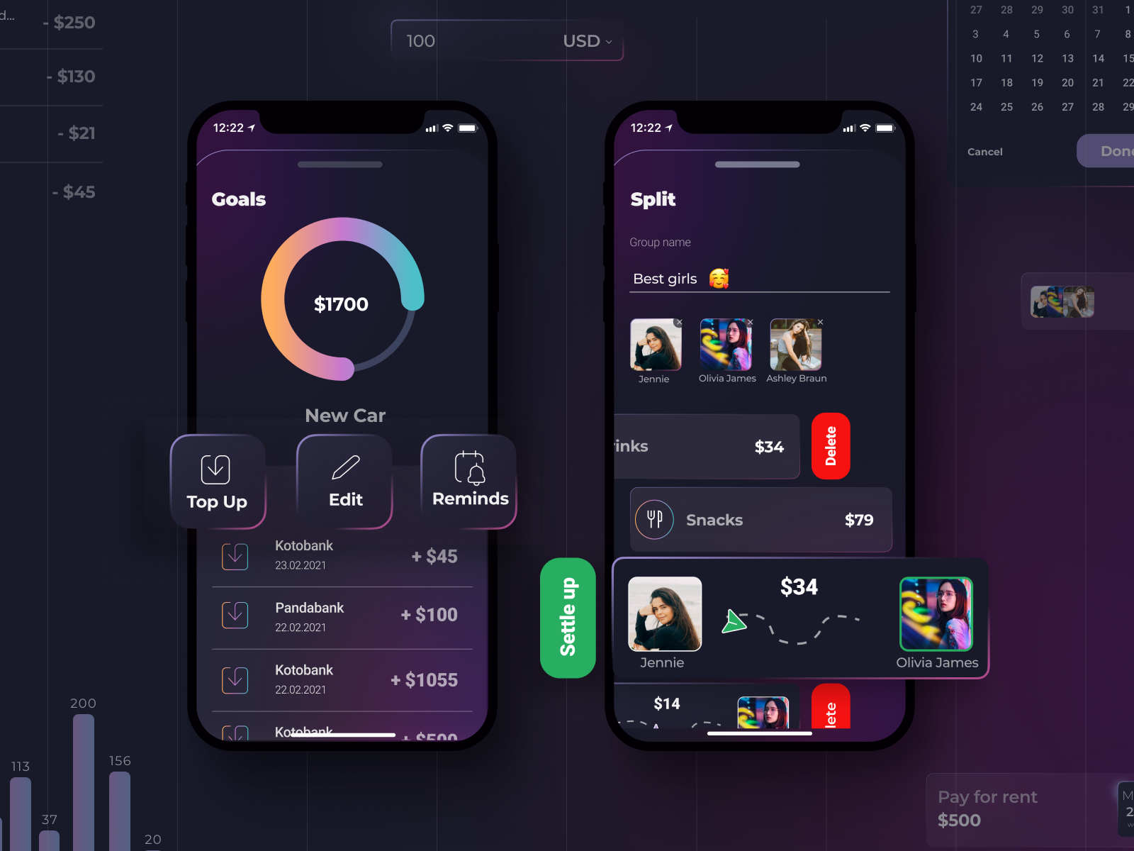 Wallet App Concept by Anna on Dribbble