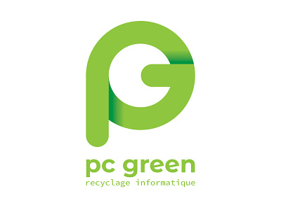 pc green brand brand design branding branding design computer eco ecology green letter logo logodesign logos logotype pc