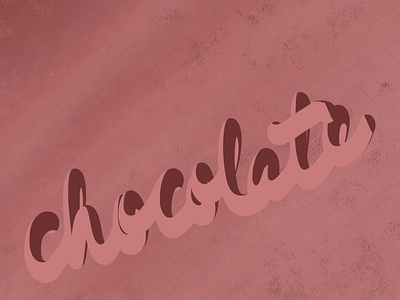 Chocolate typography