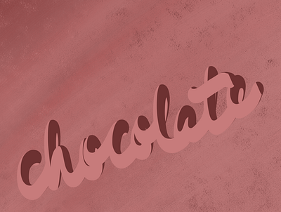 Chocolate typography