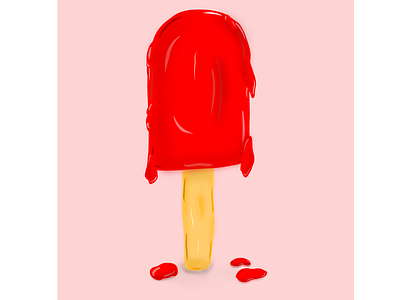Ice cream 2d illustration