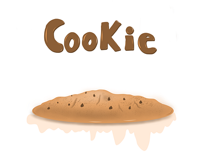Cookie design illustration typography