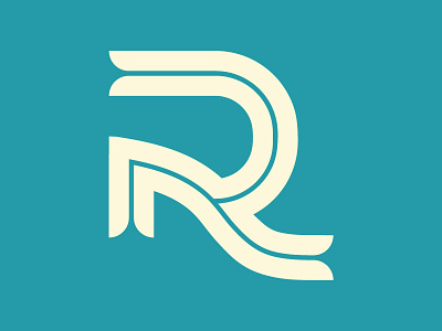 R icon lettering logo