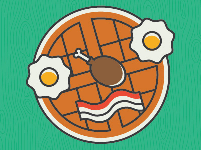 Breakfast bacon breakfast chicken chicken and waffles eggs food icons waffle