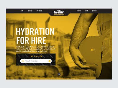 14/31: Hydration for Hire branding sports drink visual design web design