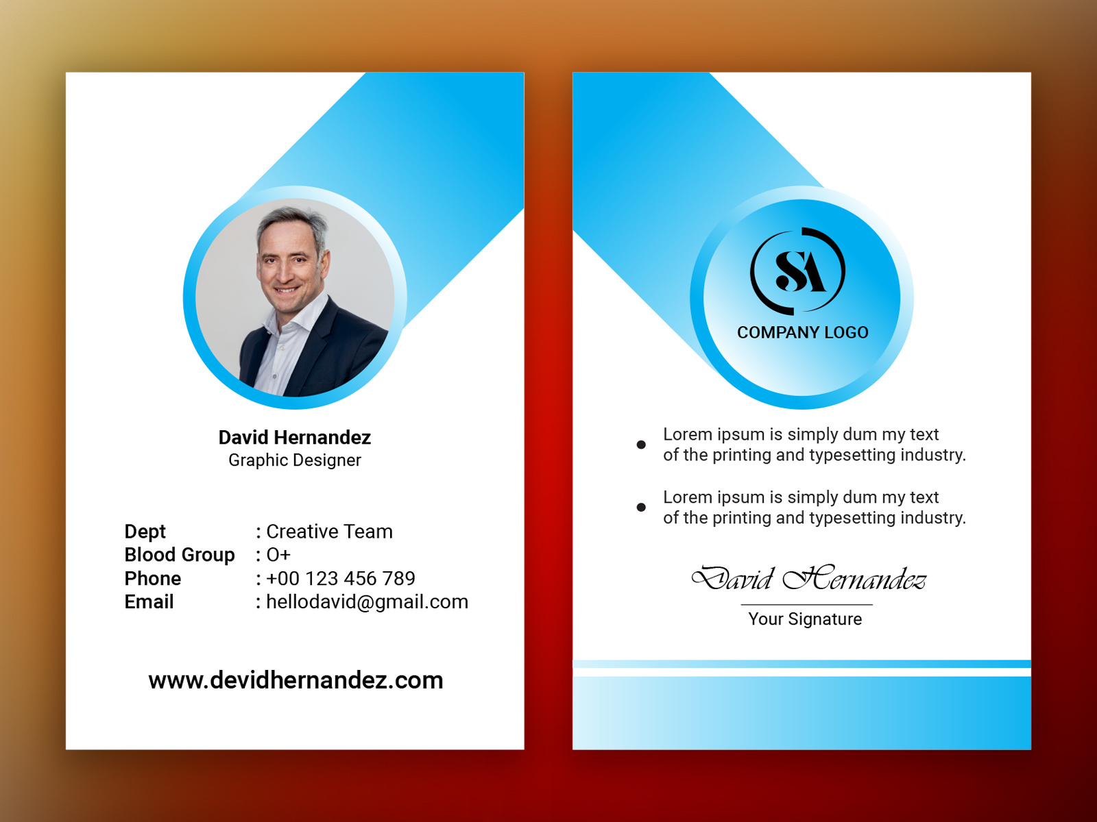 Id Card by Safayet Ahmed on Dribbble