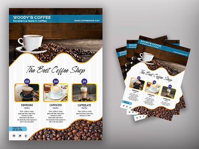 Coffee Shop Flyer branding branding design coffeeshop design illustration logo design photoshop