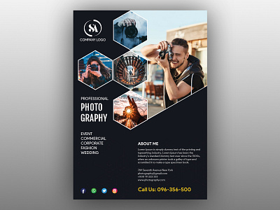 Photography Flyer branding design design illustration photographer photography photoshop