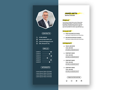 Cv branding branding design cv design cv resume cv resume template cv template design illustration photoshop