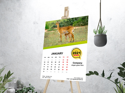 Easel Calendar Design