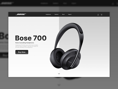 Bose, Web Design (For fun) app art branding design flat graphic design icon minimal web website