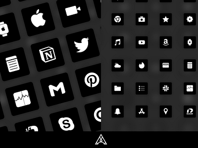 Minimal Black Icons Pack app design graphic design icon icons iconset illustration illustrator iphone minimal