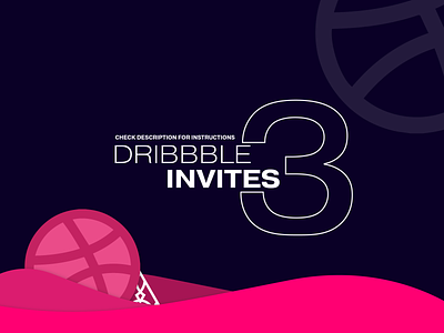(Closed!) Giveaway - 3 Dribbble Invites branding competition design dribbble dribbble best shot dribbble invite dribble invites giveaway graphic design illustrator invite invites giveaway logo vector