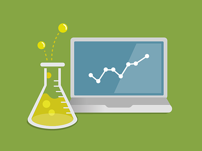 More data science! beaker bubbles chemistry data laptop science