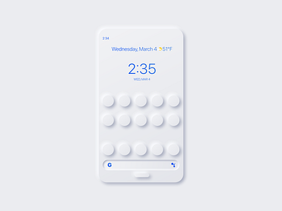Neumorphism android minimal mobile neumorphic neumorphism pixel