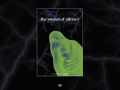 The sound of silence acid acid graphics branding dark design futuristic poster poster art poster design typography