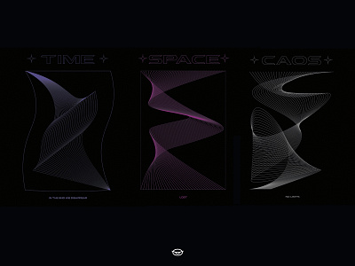 Time/Space/Caos dark design futuristic illustration poster poster art poster design typography vector