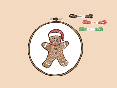 Gingerbread Man Embroidery