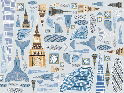 Pattern of buildings in London buildings design design art designer designs digital digital art digital illustration digital painting digitalart illustraion illustration illustration art illustrations illustrator london london icons pattern art pattern design patterns