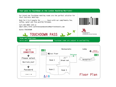 Touchdown Pass for Marriott Hotel boarding pass branding design designer digital art digital illustration flight flight booking graphic art graphic design graphic designer graphicdesign illustration illustration art illustrator logo pass ticket ticket design touchdown