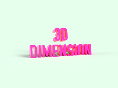 3D Dimension 3d 3ddimension 4d abobe art artist design designer digital art digital illustration digitalart dimension graphic design illustration art illustrator logo motion graphics typeface typoart typography