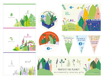 For Protect the Planet art artworks bee branding butterfly design designer eco ecology flowers graphic design illustration illustration art illustrator logo notebooks plants save the planet stickers sustainable