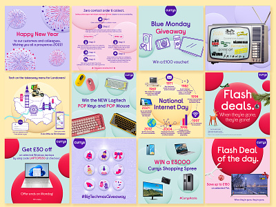 Social Media Graphics for Currys