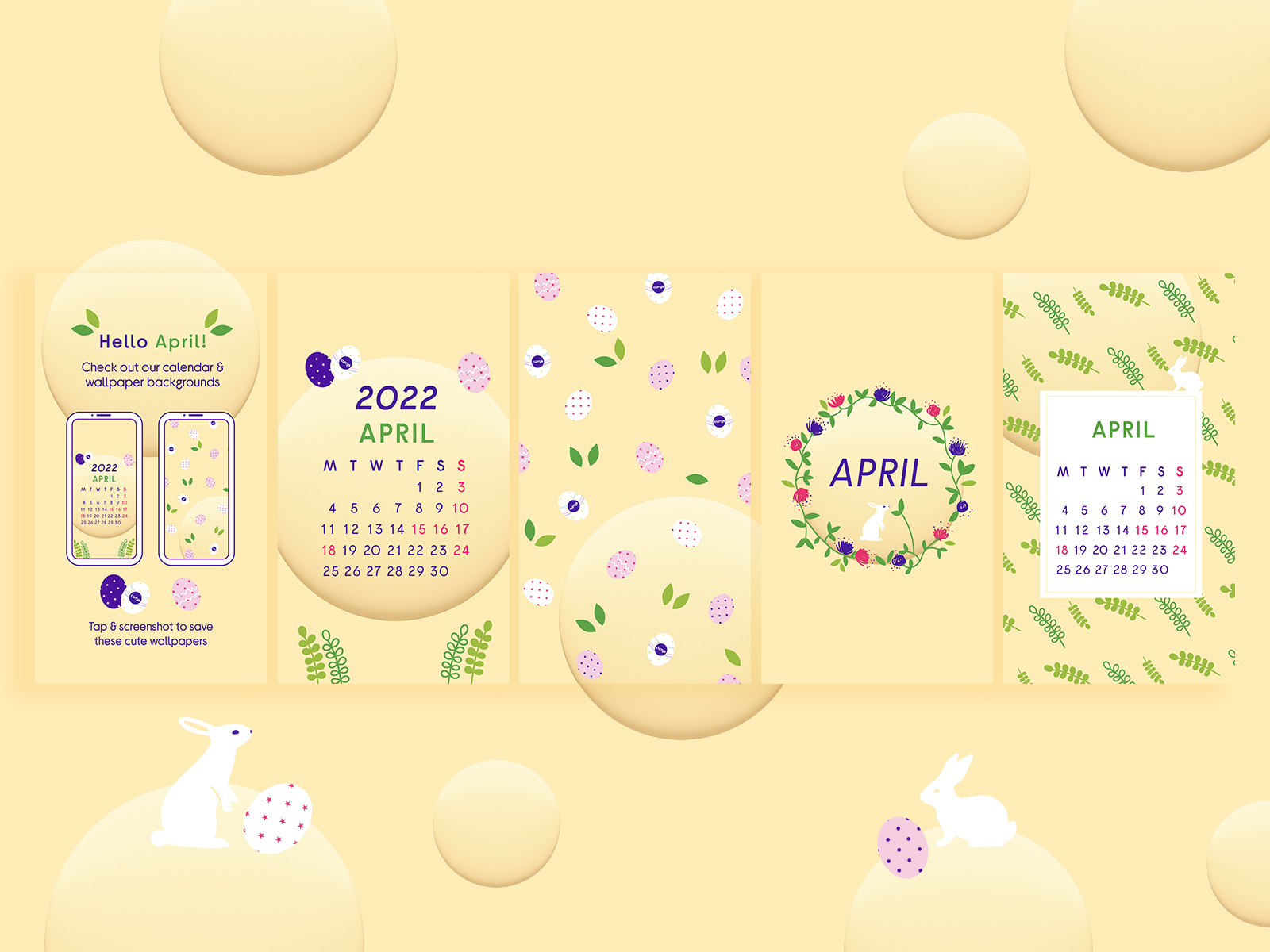 April Wallpapers by Kelci Jun on Dribbble