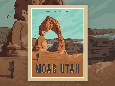 Moab Poster design illustration illustrator vector