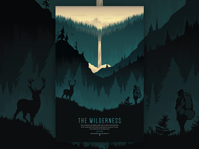 Wilderness Poster Illustration design illustration illustrator vector