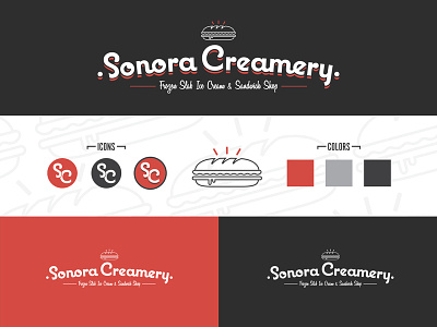 Sonora Creamery Brand branding design icon illustration illustrator logo typography vector