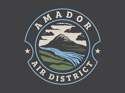 Amador Air District Logo branding design illustration illustrator logo vector
