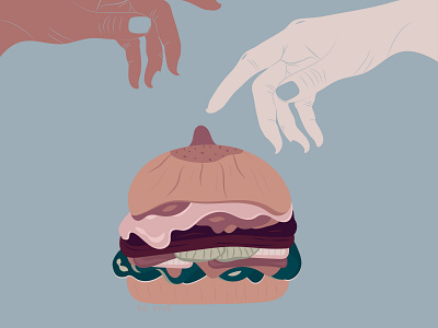BOOBURGUER burger feminist feminist art illustration illustration art illustrator print design print designer woman illustration