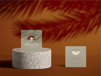 ALEGRÍA WELLNESS CENTER BRANGING branding cards cards design cards ui design logo print design print designer