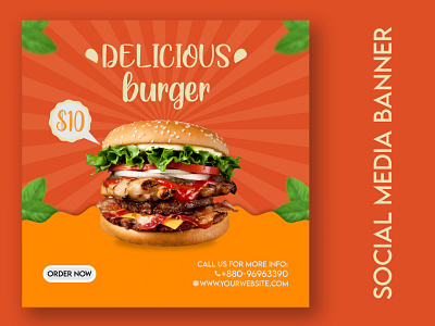 Food Social Media Banner Design