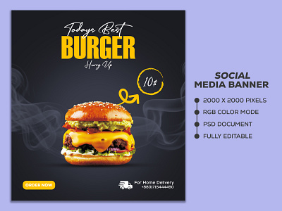 Food Item Social Media Poster