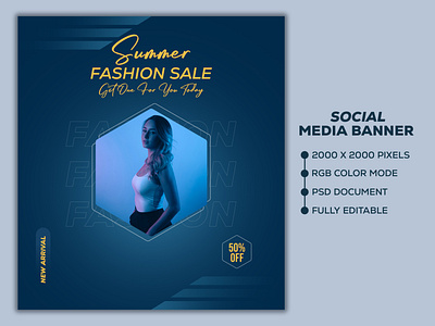 Fashion Sale Social Media Poster