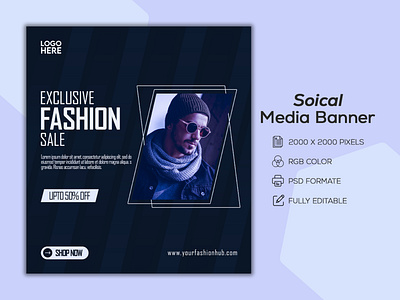 Fashion Sale Social Media Banner